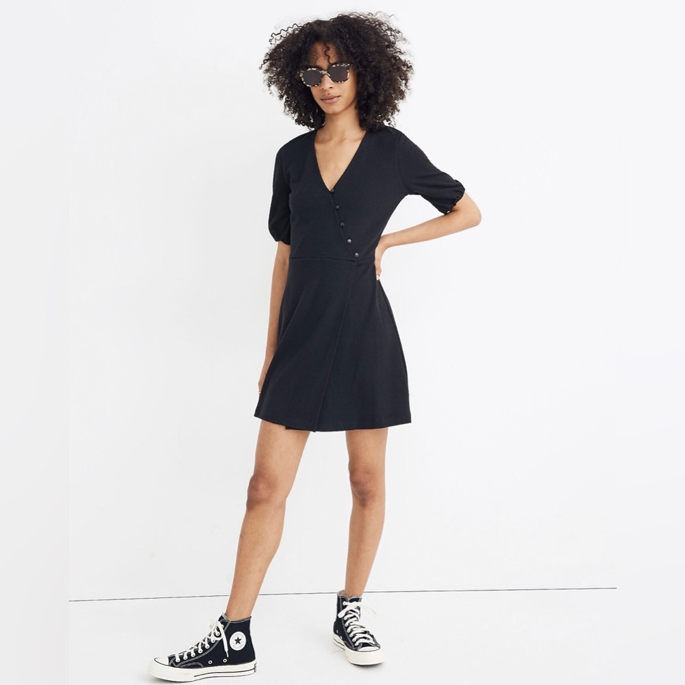 Madewell Cross-Front Button Dress NWT